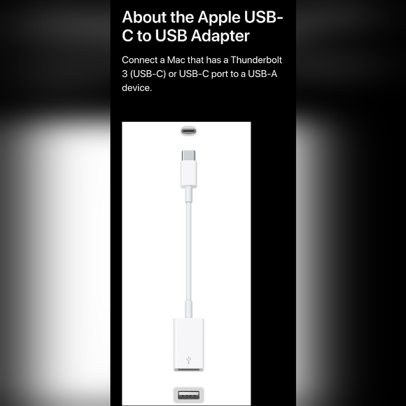 NEW! Apple USB-C to USB Adapter! Unopened Box!! - Picture 4 of 10